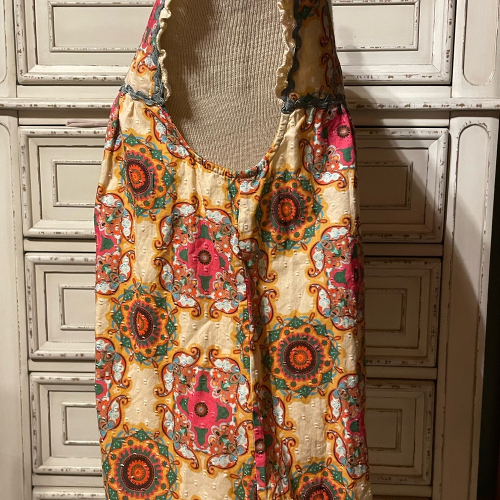 Anthropologie Multicolor Bohemian Tank Top - Picture 2 of 6